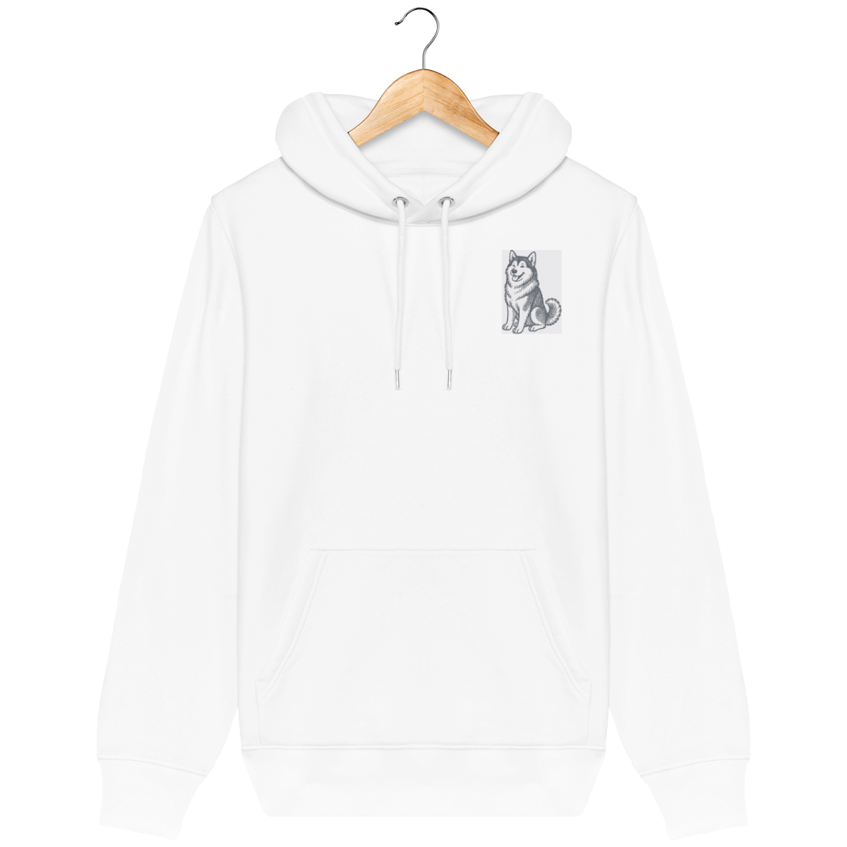 Sweat-shirt à Capuche Unisexe - Coton Bio - Brodés