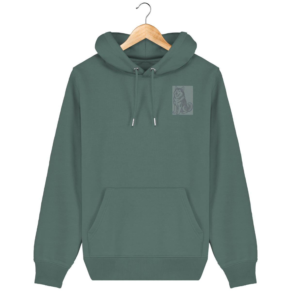 Sweat-shirt à Capuche Unisexe - Coton Bio - Brodés
