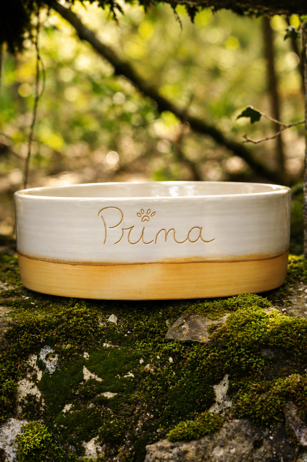 🐾 Gamelle Artisanale en Céramique – Personnalisable & Façonnée Main