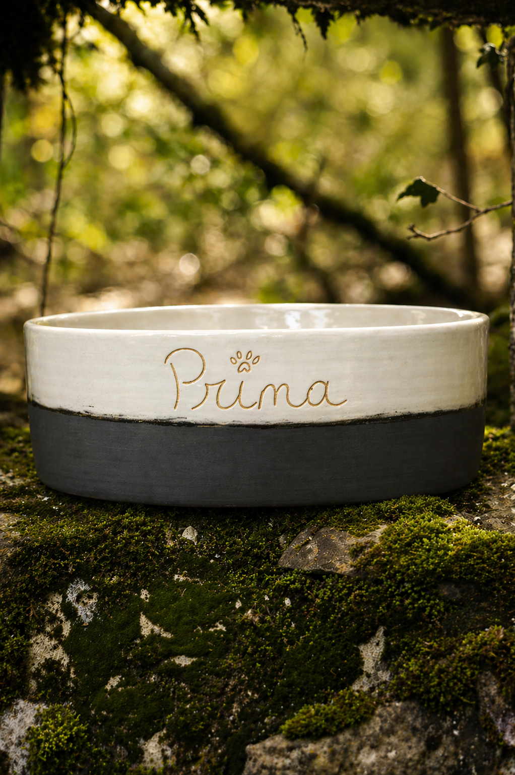 🐾 Gamelle Artisanale en Céramique – Personnalisable & Façonnée Main