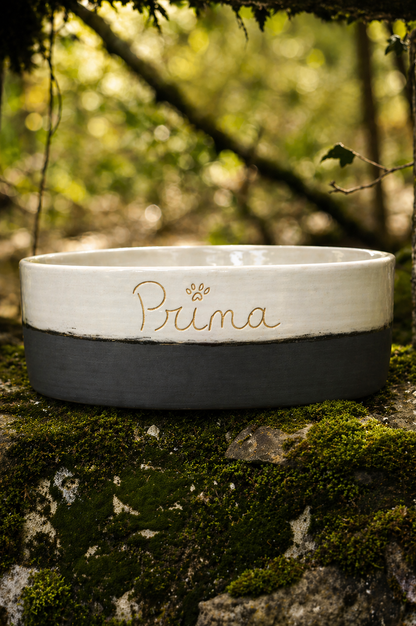 🐾 Gamelle Artisanale en Céramique – Personnalisable & Façonnée Main