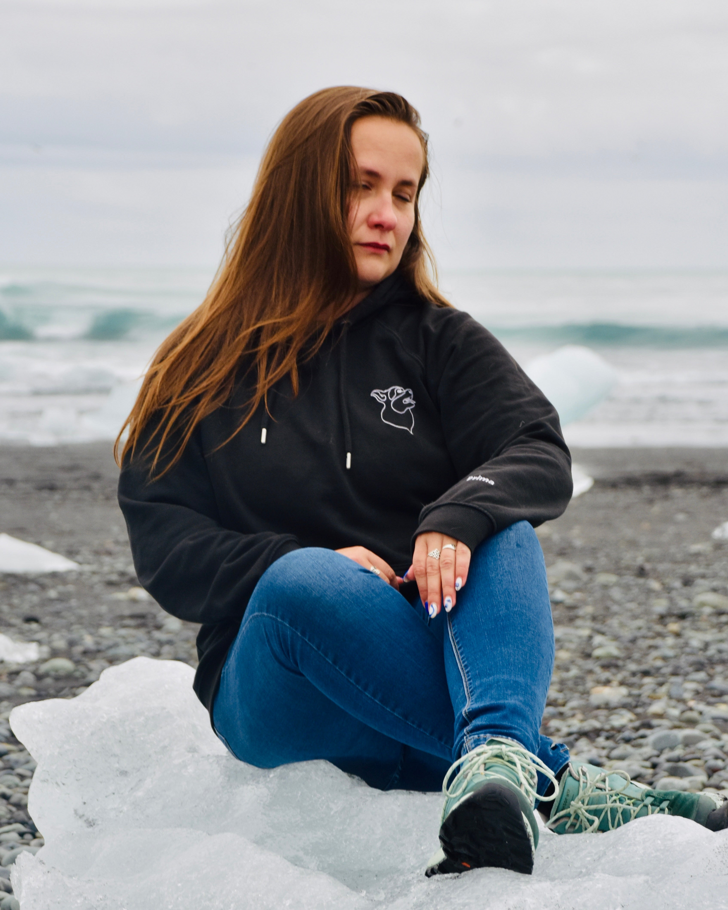 Sweat à Capuche One Line Art - Chien