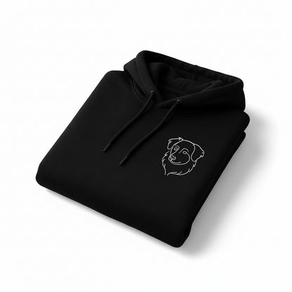 Sweat à Capuche One Line Art - Chien