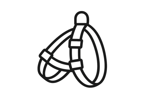 pictogramme harnais chien