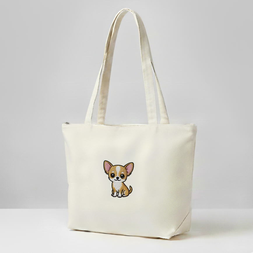 Sac Zippé Cartoon - Chien