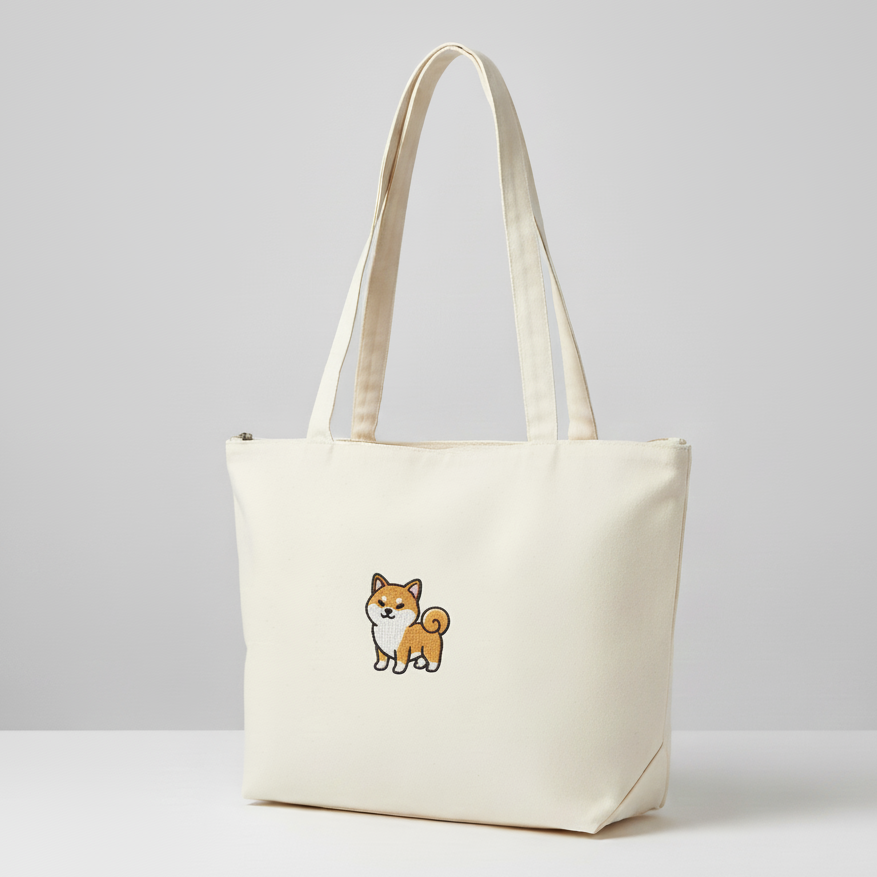 Sac Zippé Cartoon - Chien